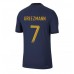 Frankrijk Antoine Griezmann #7 Voetbalkleding Thuisshirt WK 2022 Korte Mouwen